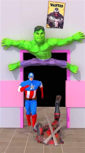 NEW Scan Run Challenge - Spider man vs Hulk #gta #shorts