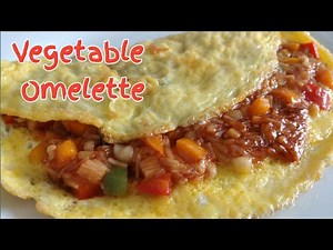 Healthy Vegetable Omelette Simple Recipe #vegetableomelette