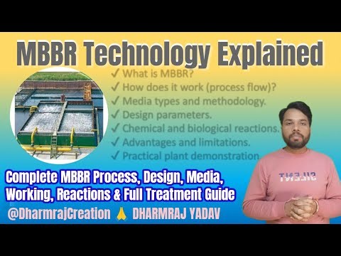 MBBR Technology | MBBR Process, Design, Media, Working, Reactions & Full Treatment ‪@DharmrajCreation‬