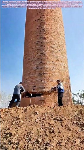 Toppling the Tower: The Calculated Demolition of a Rural Chimney