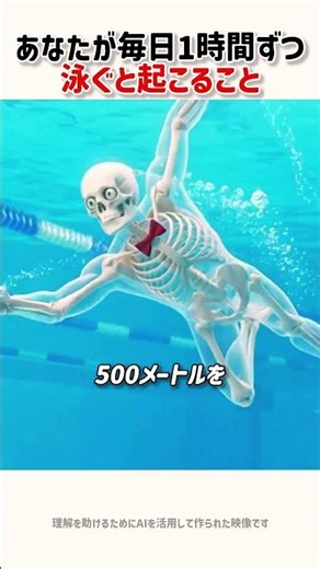 What happens when you swim for an hour every day?