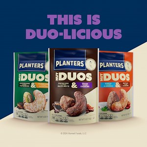 PLANTERS® Nut Duos Cocoa Cashews & Espresso Hazelnuts hits all the right notes. | Mr. Peanut