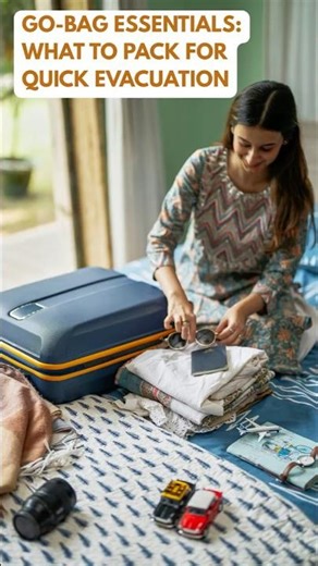 Go Bag Essentials: What to Pack for Quick Evacuation #short #shorts