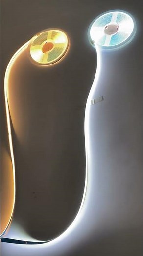 3000K VS 6500K Flexible & Dotless COB LED strip light #homedecorlights