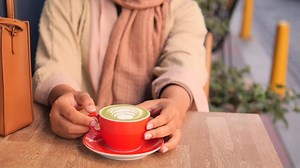 Download Cozy Coffee Moment in a Caf for free