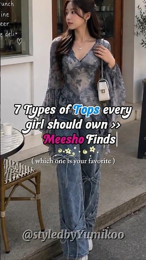 ✨ 7 Types of Tops Every Girl Should Know 💖 #fashionstyle #viral #ootdguide #outfitideas #meeshofinds