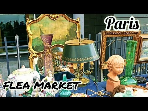 Paris France🇨🇵Flea Market SECOND-HAND🪞ANTIQUE old Things🏺BROCANTE à PARIS⚱️Shopping on the street 4K