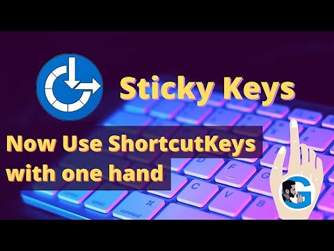 How to Use Sticky Keys in Windows 10 | Activate or Disable Sticky Keys | Grow Up Tech