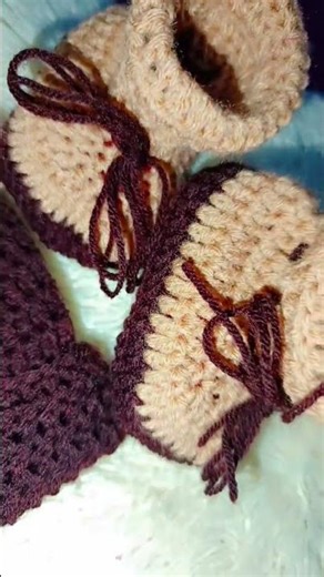 cute little baby cap N Booties #crochetpatterns #knittig #baby #youtubeshorts