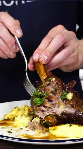 Lamb Shanks on creamy polenta #Lamb #Meat #cook #foodies #deliciousfood #reels | Not Another Cooking Show