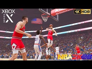 NBA 2K23 Gameplay [ XBOX SERIES X] - Chicago Bulls Vs Philadelphia 76ers [4K HDR]