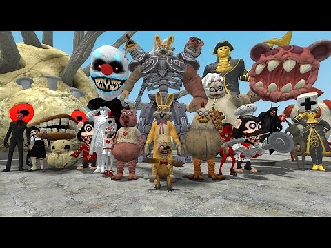 NEW ALL DARK DECEPTION CHAPTER 1-4 CHARACTERS FIGHTS in Garry's Mod!