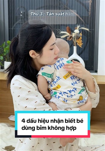 4 Dấu Hiệu Bé Dùng Bỉm Không Hợp