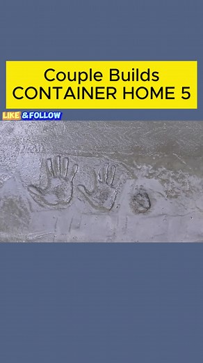 Couple Builds SHIPPING CONTAINER HOME With No Experience #lifeuncontained #offgrid #diy #camping #fyp #foryou #viral #vlog