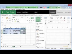 03 Aplicar Formato de Texto en Excel Online parte 1