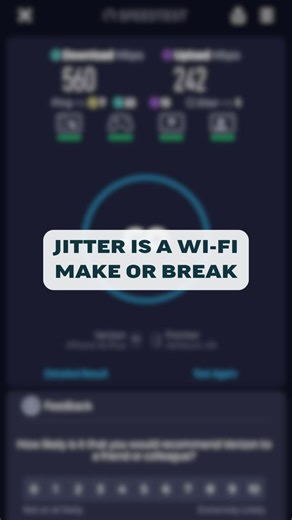 Stop chasing Mbps and start chasing stability! 📶 If your Jitter is high, your 'fast' internet will still feel slow. Check your stats on the Speedtest app! | Speedtest