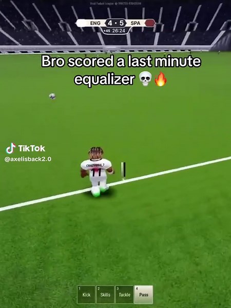Last Minute Equalizer in Fun Mobile Soccer Game