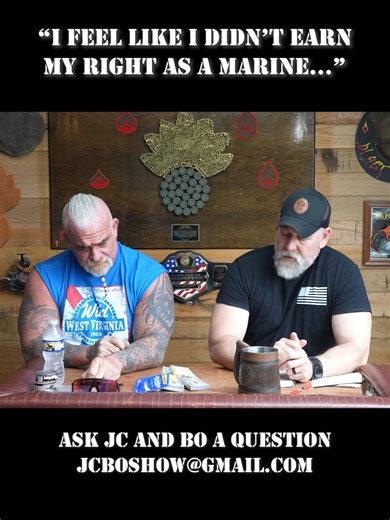 JC and Bo answer an email from a listener about never serving in a combat zone #marines #jcboshow #military #podcast