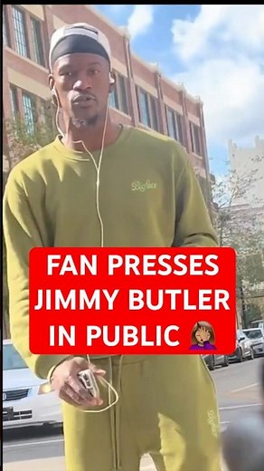 Fan presses Jimmy Butler in public for losing his parlay 😬