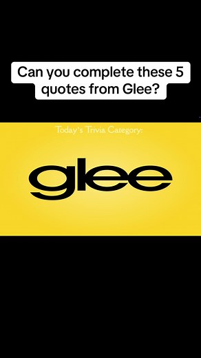 Glee Trivia! #glee #gleek #gleetiktok #trivia #fyp #foryou #foryoupage #triviatests