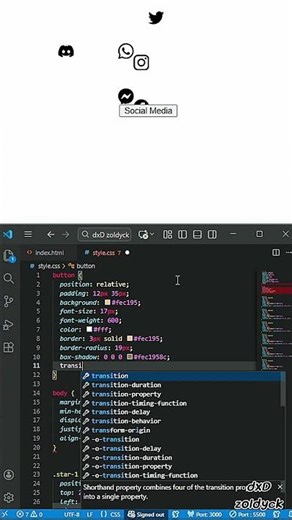 Button Social Media Html Css #webdevelopment #coding