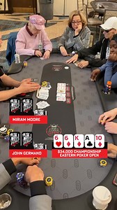2K views | Miriam Moore faces off against 2024 Bar Poker Open Florida World Champion John Germano! | Eastern Poker Tour | Facebook