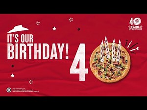 Pizza Hut 40th Anniversary Birthday Sale-a-bration!