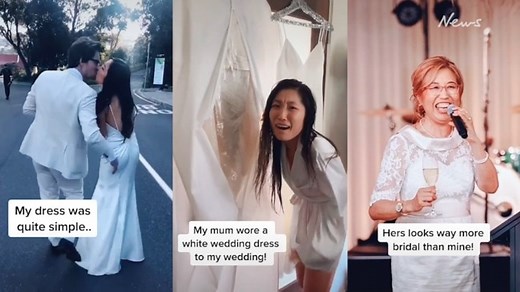 Bride reveals wedding dress horror