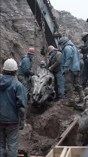 Quarry Excavation Reveals Giant Fossil Sealed Inside Solid Rock