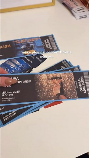 Come make personalized concert tickets with me #handmade #asmr