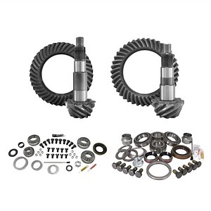 Yukon Gear & Axle  Front & Rear Ring and Pinion with Master Install Kits for Jeep Wrangler JK Rubicon with Dana 44 Front / Dana 44 Rear