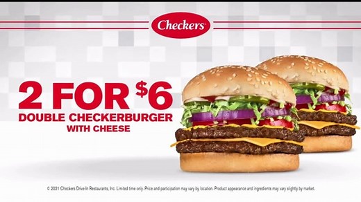 Checkers 2 for $6 Double Checkerburger with Cheese TV Spot, 'Double Beef Dare'