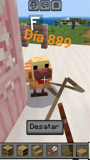Poniendo un bloque cada día sin novia día 889 #minecraft #mcmycraft #minecraftpe #shorts #short