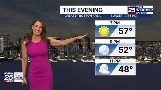 Boston 25 Tuesday afternoon weather forecast