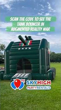 Tank Bounce House Rental | Military-Themed Inflatable Fun for Parties in Texas