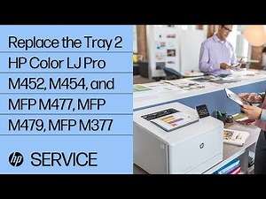 Replace the Tray 2 | HP Color LaserJet Pro M452, M454, and MFP M477, MFP M479, MFP M377 | HP