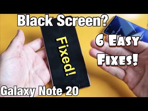 Galaxy Note 20: Black Screen or Won't Turn On? 6 Easy Fixes