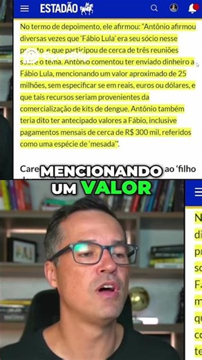 Antônio Acusa Fábio Lula de Sócio em Projeto Suspeito