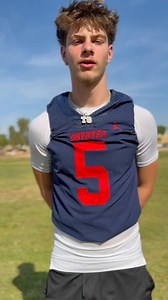 Tyler Overstreet 6‘4“ 205 Peoria Centennial high school, AZ is a big-time tight end who can run, catch and block. Very physical with deceptive speed and excellent body control. 3.7 GPA. Still filling out he should weigh around 230 in college.