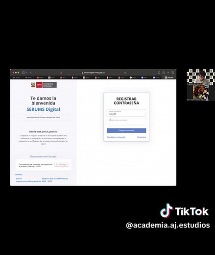 Academia A&J Estudios (@academia.aj.estudios) - Paso a paso - INSCRIPCIÓN SERUMS 2025 - 1 ##SERUMS #AyJEstudios #ComprometidosConTuÉxito #MINSA #PlazaRemunerada #inscripciónSERUMS2025