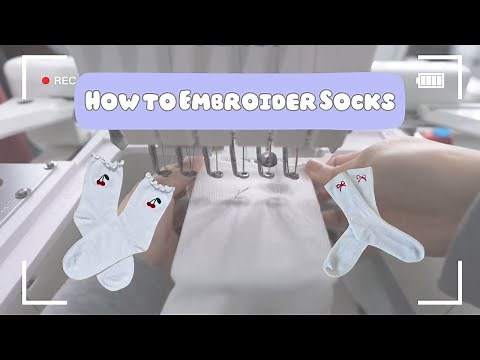 How to Machine Embroider Socks | 8-in-1 Fast Frame Tutorial
