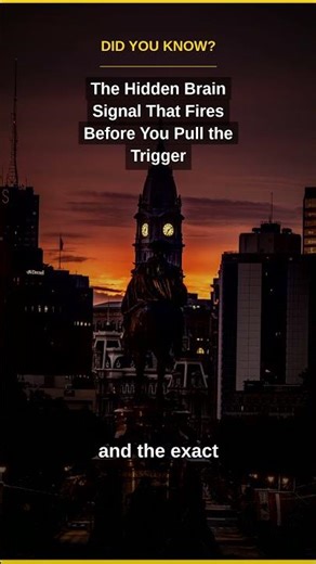 The Hidden Brain Signal That Fires Before You Pull the Trigger