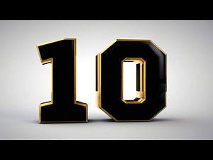 Countdown number 10 to 0 in a new style (10 to 0 Countdown)