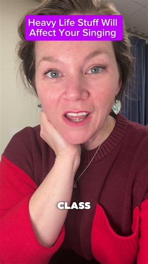 Heavy life stuff will affect your singing! #vocalcoach #voiceteacher #singer #opera #musicaltheatre