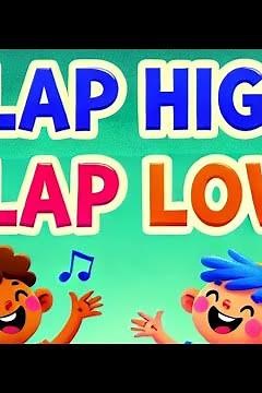 Clap High, Clap Low | Fun and Energetic Clapping Song for Kids
