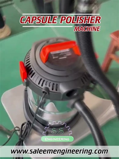 Capsule Polisher Machine | High-Speed Capsule Cleaning Demo