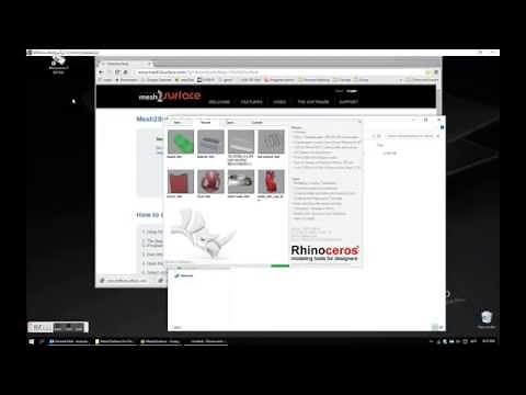 Mesh2Surface: Installing the plug- in in Rhinoceros