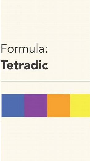 Color Theory: Tetradic Color Scheme #Shorts