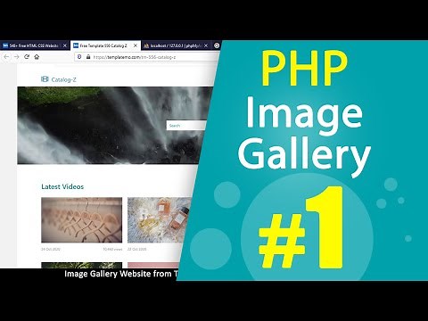 PHP Image gallery website from HTML template Tutorial Part01 | MVC OOP | Quick programming