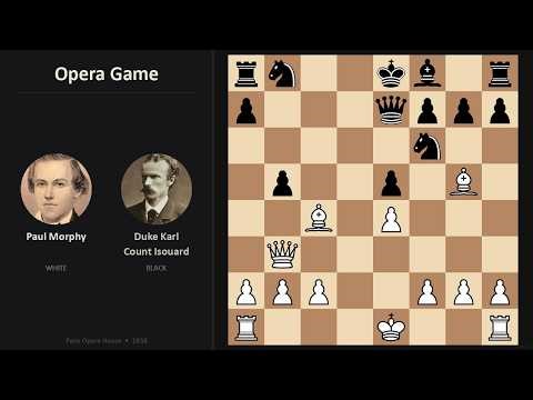 Paul Morphy vs Duke Karl / Count Isouard — Paris Opera House (1858) | The Opera Game